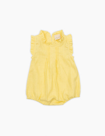 Image of Summer Jean Romper in Daffodil