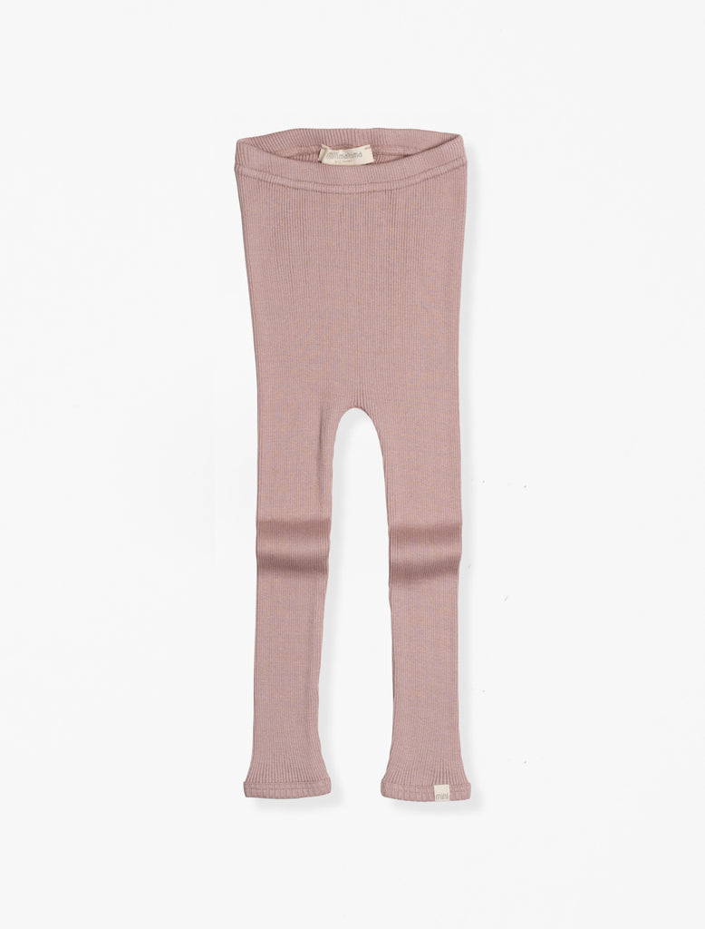 Minimalisma Bieber Silk Knit Legging in Dusty Rose flat image