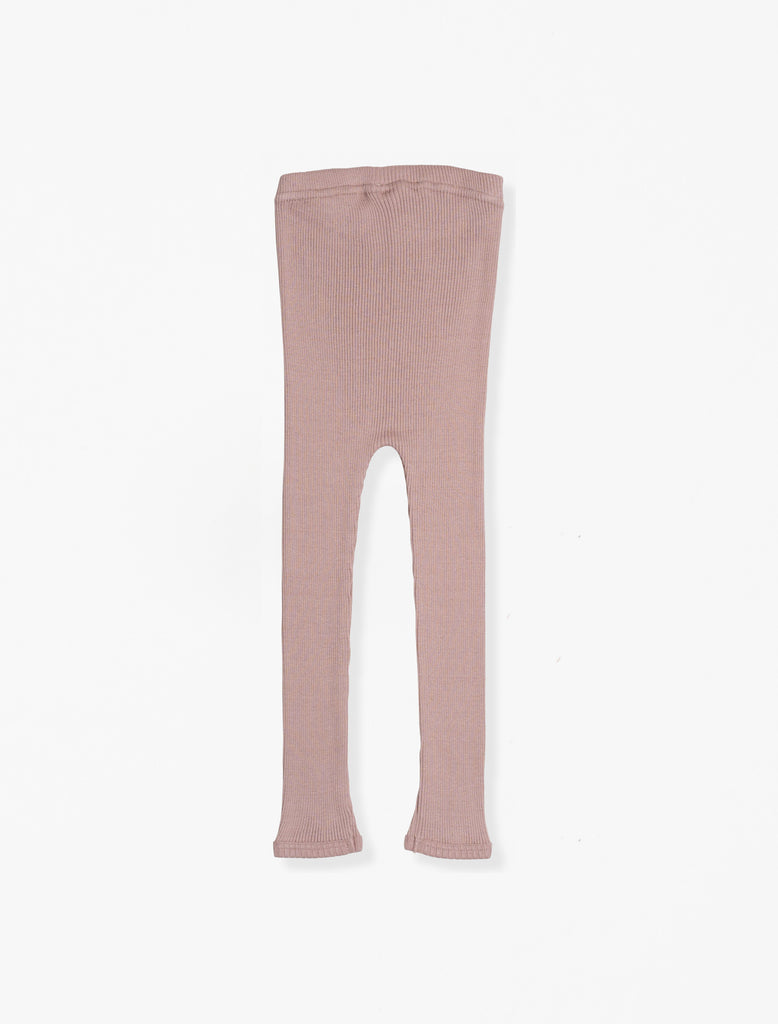 Minimalisma Bieber Silk Knit Legging in Dusty Rose flat image