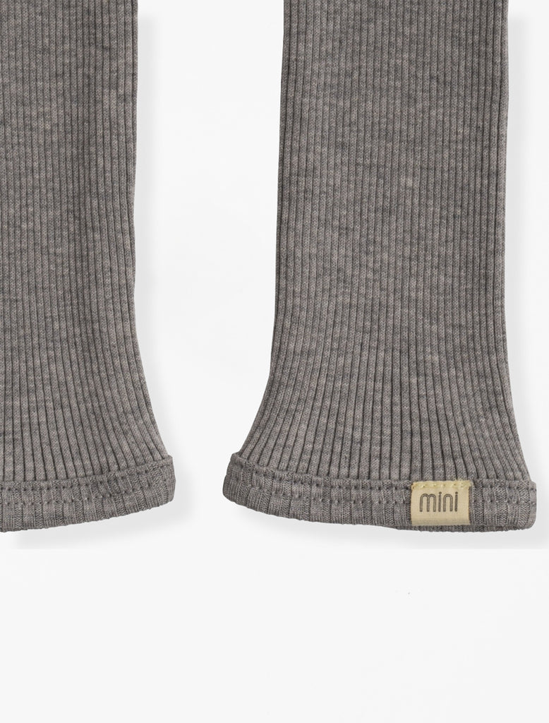 Minimalisma Bieber Silk Knit Legging in Grey Melange flat image