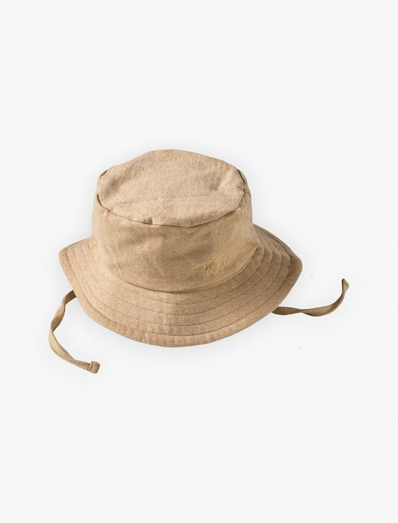 Bucket Hat in Almond Melange flat image.