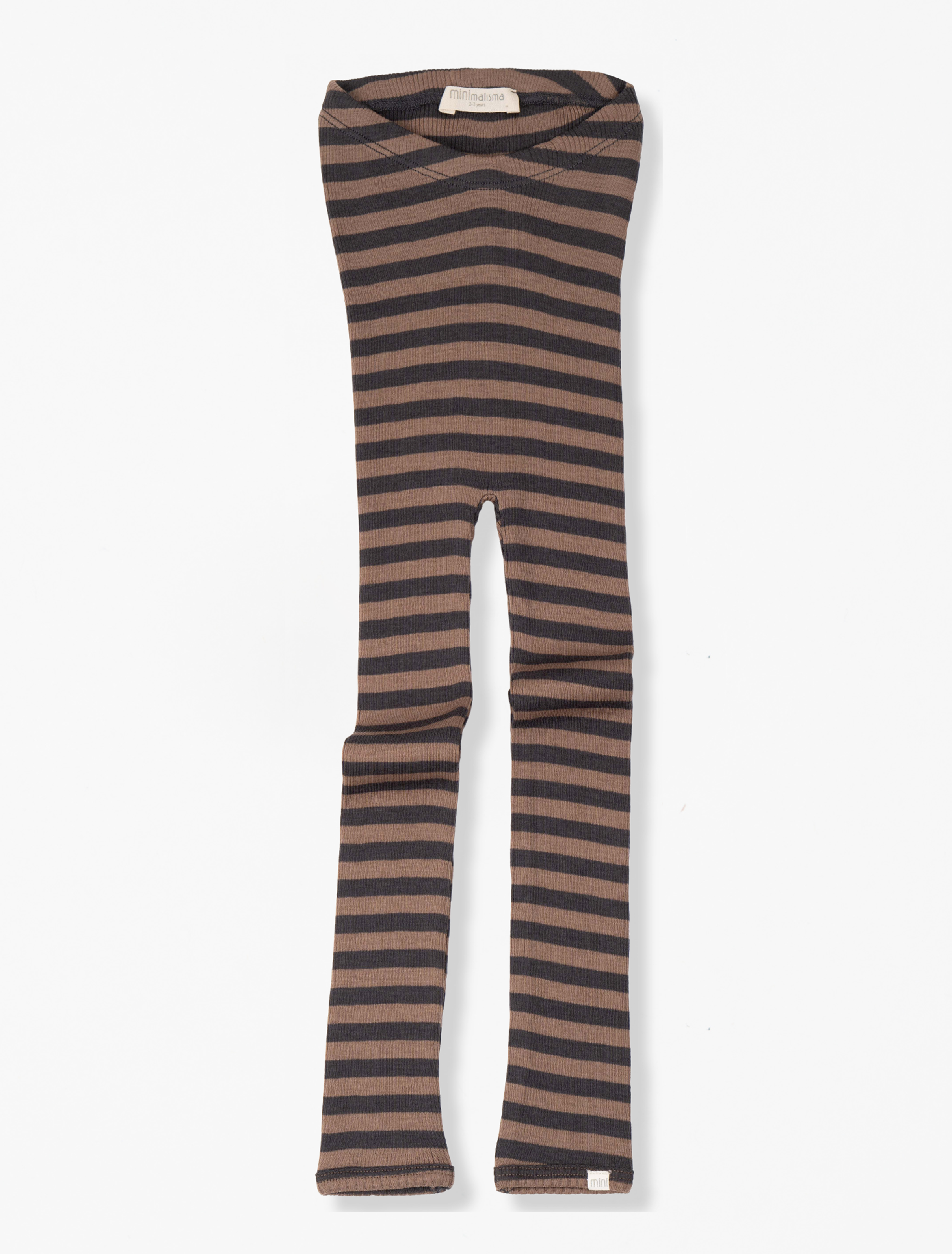 Arona Merino Wool Legging in Brown Stripe – Spilled Milk