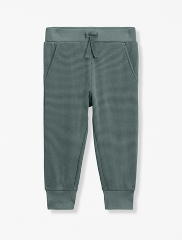 Colored Organics Nelson Waffle Knit Jogger in Balsam flat lay image